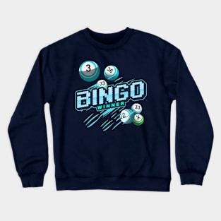 Bingo Game Winner 6 Balls Crewneck Sweatshirt